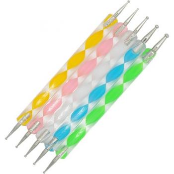 5pcs Nail Art Dotting Tools with Rhinestone Picker