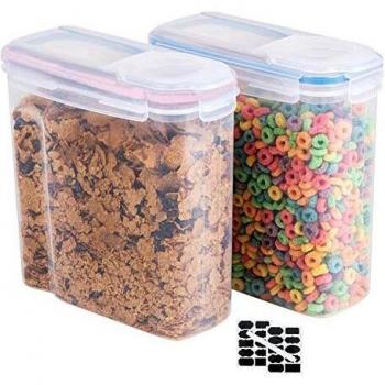 Lot de 2 boîtes hermétiques pour riz et café