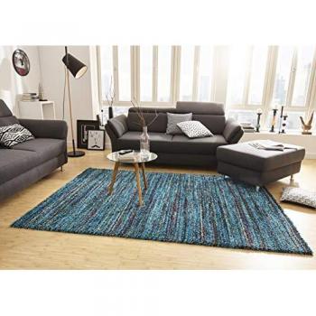 Tapis doux chic bleu 120x170 cm