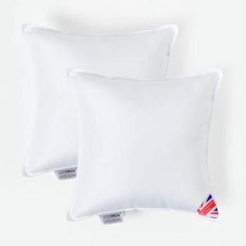 Coussin Doux Homescapes 45 × 45 cm – double pack microfibres sans allergènes