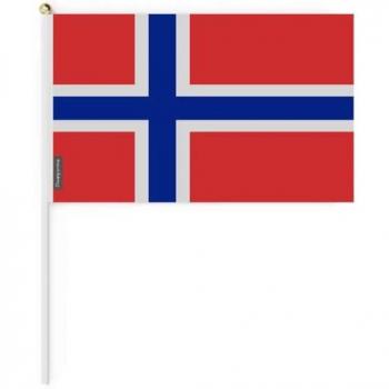 Arctic Trek Svalbard & Jan Mayen Flag – 30×45 cm, Two‑Way Polyester