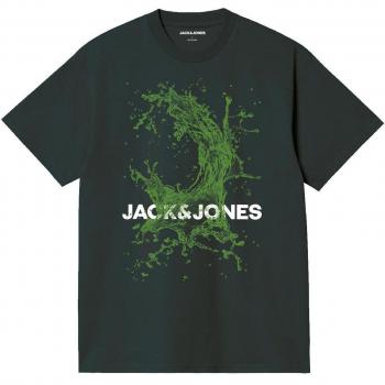 Jack & Jones Junior „Ocean Splash“ T-Shirt, S/S Crew Neck, Herren, Schwarz, 128–164 cm