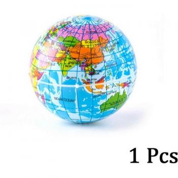 63mm Planet Earth Stress Relief Ball