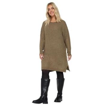 Yours Tunique Pull Brun pour femmes 54-56