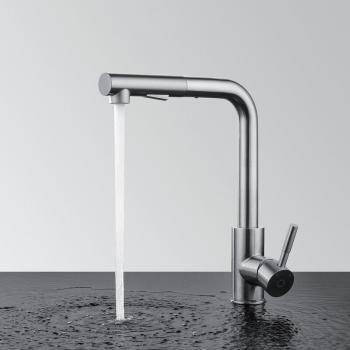 CECIPA Rubinetto Cucina in Acciaio Inox con Doccia Estendibile