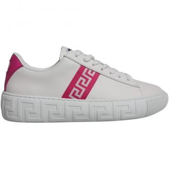 Versace Luxe White & Pink Platform Sneaker, EU42 (US9)