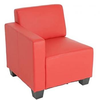 Canapé modulaire rouge