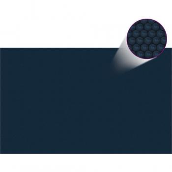 Pellicola Nera e Blu Galleggiante Solare 260x160 cm per Piscina