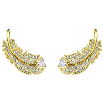 Bianco Oro Swarovisti Stud Ear Cuff