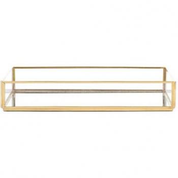 Retro Gold Dessert Plate Tray