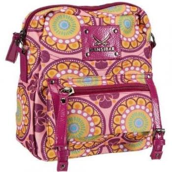 Bolso de hombro rosa Sansibar Twister, mujer, material sintético, 23x28x11 cm