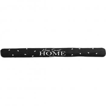 Lily’s Treasure Lock [A3402] – Boudin porte “Messages” nero (Casa Dolce Casa) – 80x7 cm