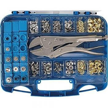 Kit occhielli BGS 572 con pinza autobloccante e 275 pezzi