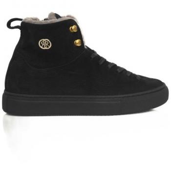 Cerruti 1881 Black High-Top Leather Sneakers for Women