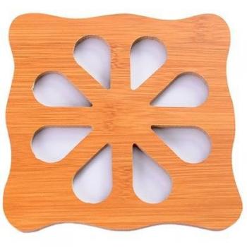 Tapete para taza y cuenco de bambú con temática felina