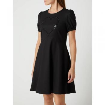 Love Moschino Women's Black Dress with Rhinestone Accents