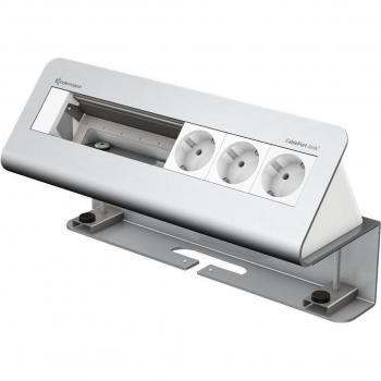 CablePort Desk 6-fianchi, case di alimentazione a parete, alluminio eloxato (KINDERMANN 7430000063)