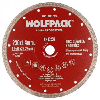 Disque Diamant Wolfpack Ø 230 mm – Porcelanicos, Gres, Ceramica, Soleris – Segment 10 mm