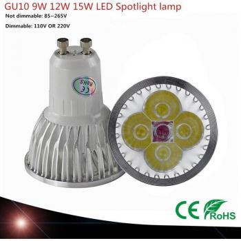 GU10 Ultra Bright LED Spotlight 9W 12W 15W
