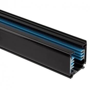 2m Schwarze 3-Phasenstromschiene für LED-Strahler