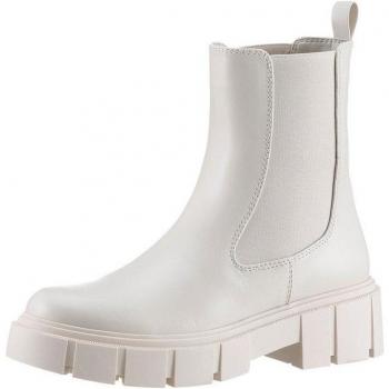 Aniston Stiefelette in Beige – Stretch-Einsatz (Größe 40)