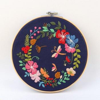 Kit de broderie simple avec aiguille