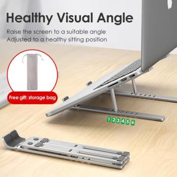 Tiroir de support pliant en alliage d’aluminium pour notebook