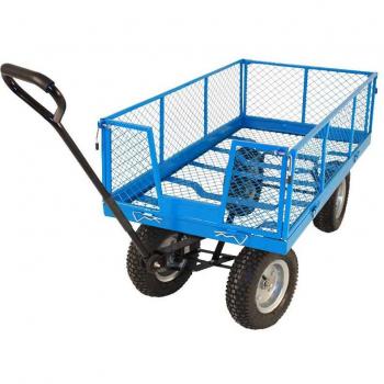 Puncture‑Resistant Blue Mesh Platform Cart – 360×1200×600 mm, 400 kg Load