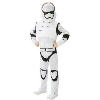 Star Wars Deluxe Stormtrooper Kostuum voor Jongens M wit/zwart