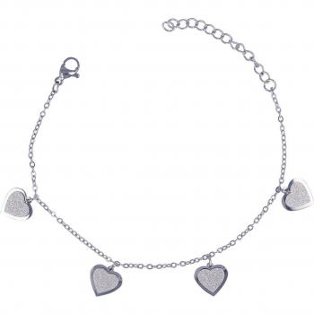 Brazalete 'Love' en Acero Prateado