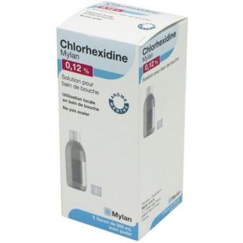 Chlorhexidine bain de bouche 0,12 % – 300 ml (Mylan)