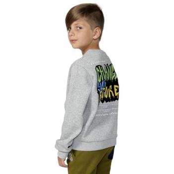 Sudadera de manga larga para niño Koroshi con detalles en ribs
