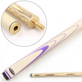 Cream & Purple BCE 2‑Piece Ash Snooker Cue – BSP‑2 Edition