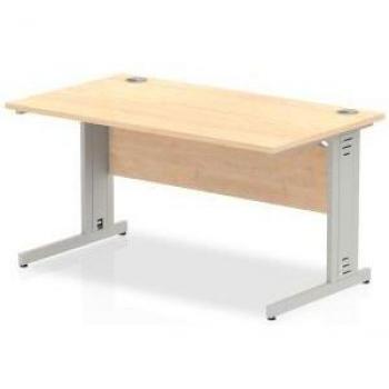 Impulse Cable Managed 1400 Rectangle Desk Maple