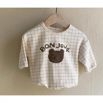 Baby Toddler Cartoon Bear Print Long Sleeve Tee (0-3 Years)