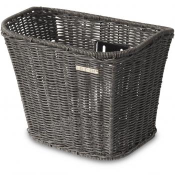 Grauer Vorderradkorb Basel Berlin‑Rattan – Universale Größe