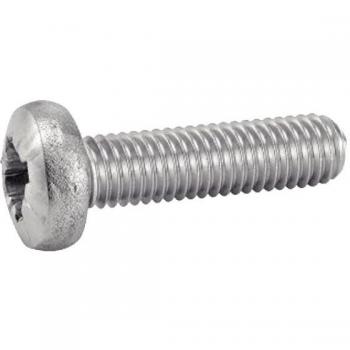 Tête Cylindrique Bombée Pozidriv, inox A2, M6×30 mm – boîte de 200 vis (Acton)
