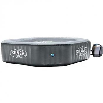 Spa gonflable octogonal Silver 5/6 places 195x195x70 cm
