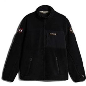 Napapijri Fleecejacke Yupik NP0A4GNT Schwarz Regular Fit