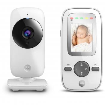 Motorola Baby MBP 481 Video Babyphone with 2.0 Screen, Eco Mode and Night Vision, White