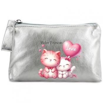 Porte-Papiers Chat Affection en Métal Doré