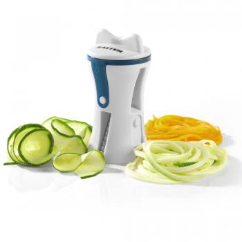 NEW Salter BW05614TE Portable Frucht‑Gemüse-Spiralierer – Weiß-Blau