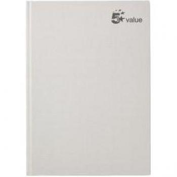 A4 Casebound Notebook with 70gsm Ruled Paper and a Pack of 5, Perfect for School or Work