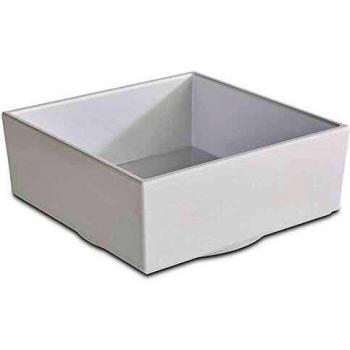 APS Asia Plus Lunchbox, 0,16 l, 7,5 x 7,5 x 6,5 cm, Melamin, Weiß