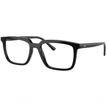 Ray-Ban RX7239F Alain Ajuste Asiático 2000 Óculos de Grau Pretos Masculino