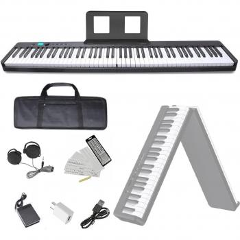 NikoMaku Piano 88 Portátil con Auriculares Incluidos