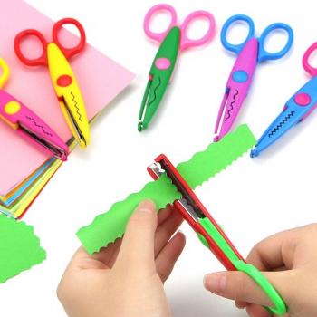 6 pcs Kids Craft Lace Scissors