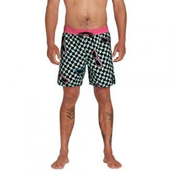 Volcom Flashback Trunk Short Masculin 17 XS Bleu Résine