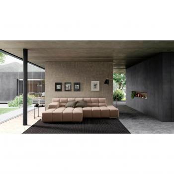Ecksofa DESIGNWERK Temple, vielseitige Recamiere in beige