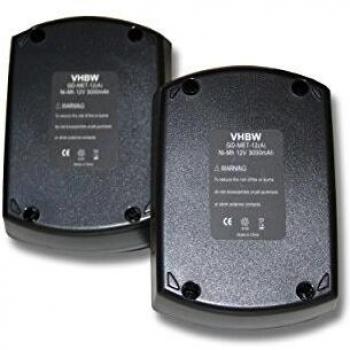 Vhbw 2x 12V NiMH Battery for Metabo Tools